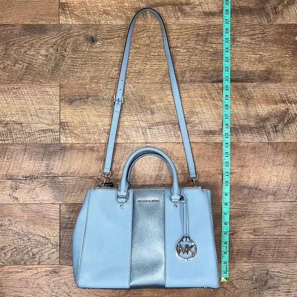 Michael Kors Sutton Powder Blue Satchel - Picture 13 of 16